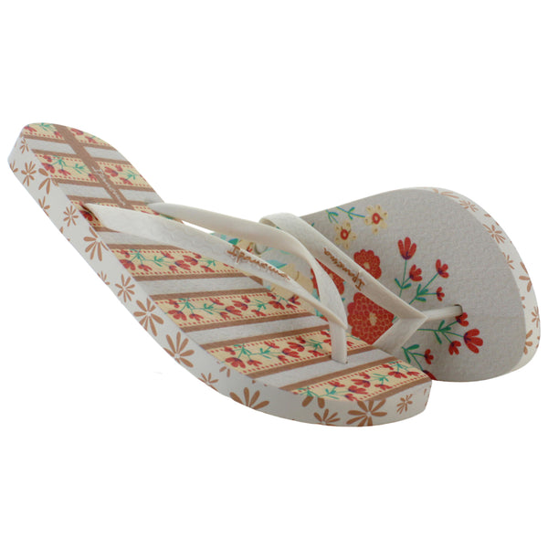 Ipanema Sandalia Pata Gallo Flores Vestir Casual Mujer 84922
