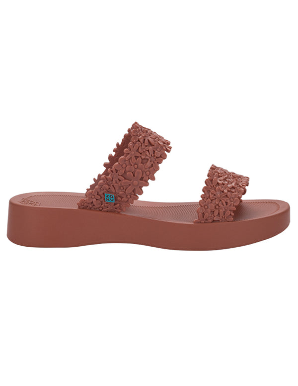 Zaxy Sandalia Slide Casual Playa 2 Tiras Flores Mujer 93350