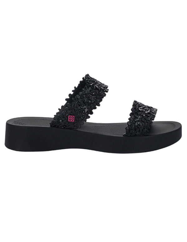 Zaxy Sandalia Slide Casual Playa 2 Tiras Flores Mujer 93360